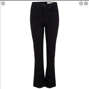 rag & bone black flare jeans